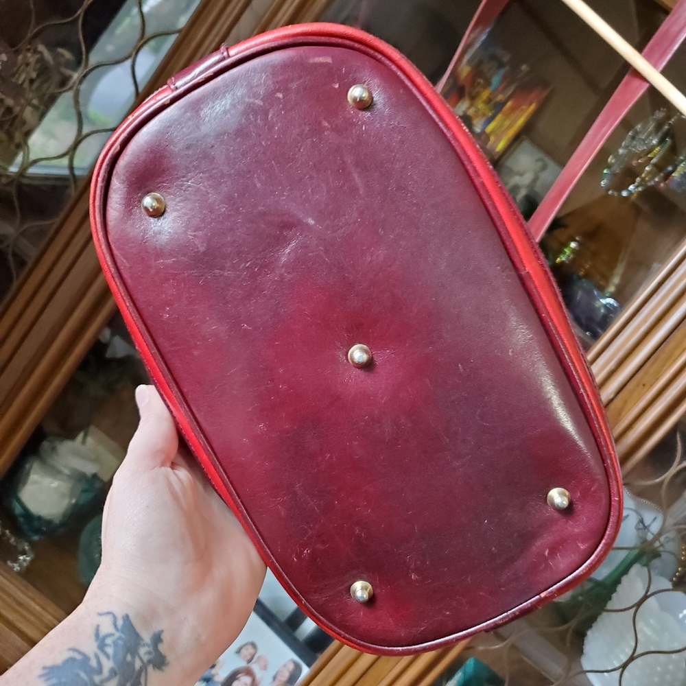 Marino Orlandi Red Drawstring Purse - Picture 11 of 12